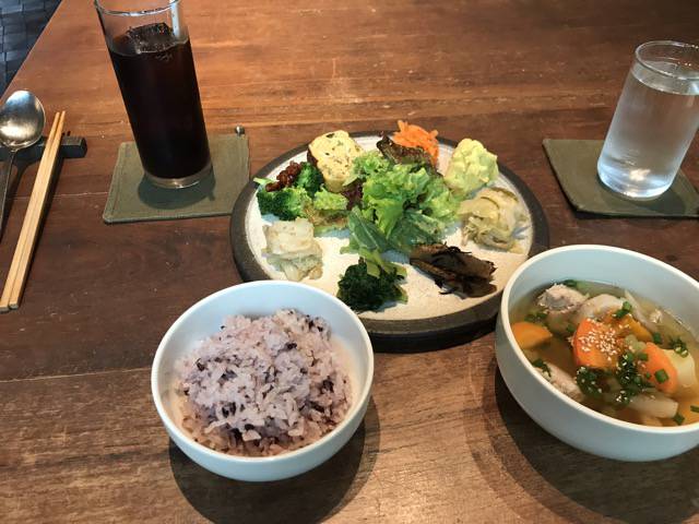 f:id:sabotennmegane:20181112220433j:plain レーベルカフェトーキョーのランチ