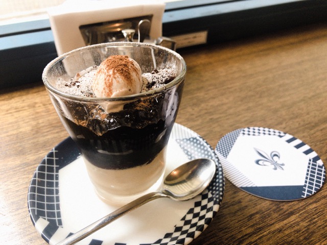 コーヒーハウスニシヤの期間限定のコーヒーゼリー